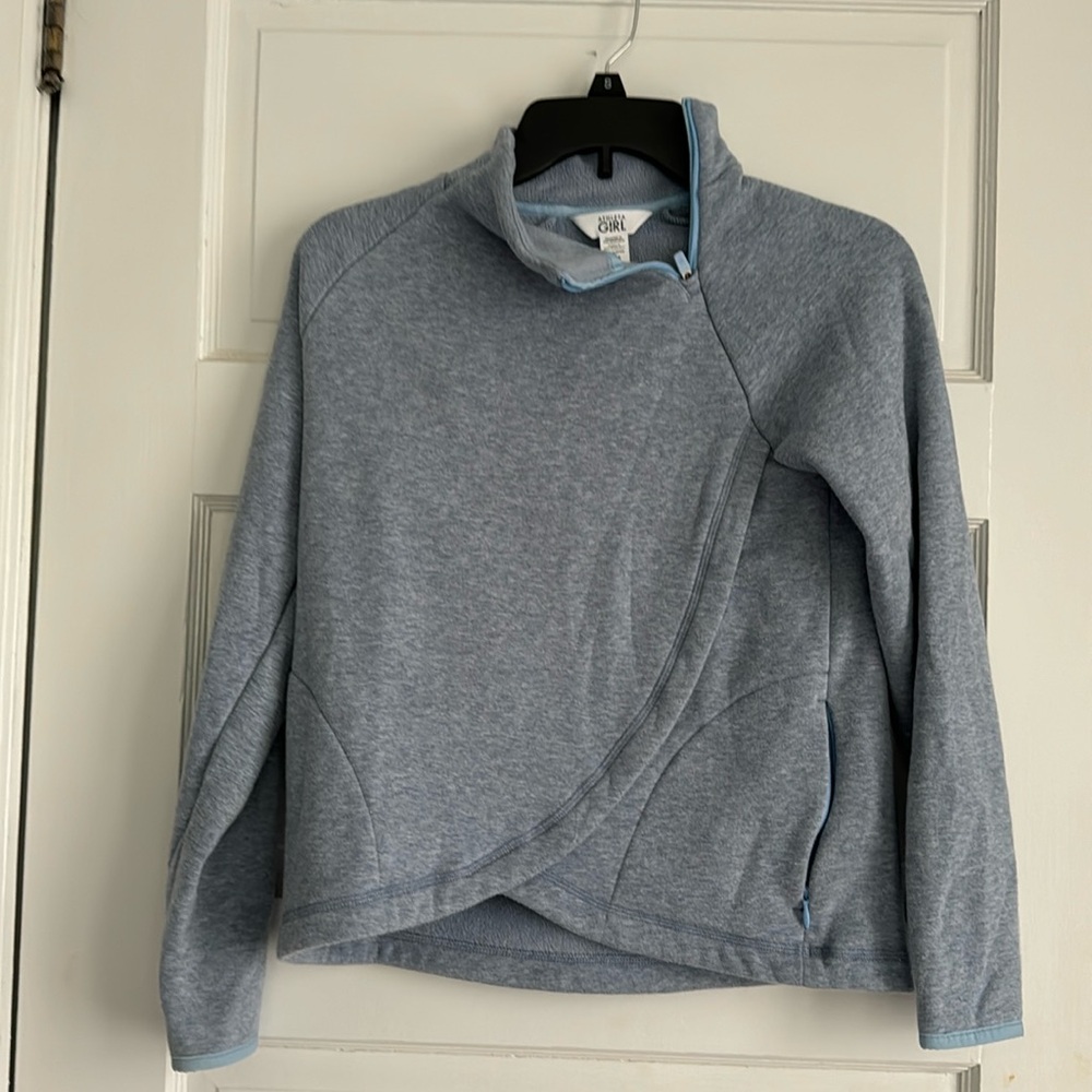 Blue Athleta girl half zip size 12
